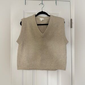 Tan Sweater Vest